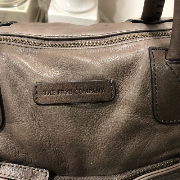 COPY - Frye Jenny Satchel -grey/tan color - Picture 3 of 6